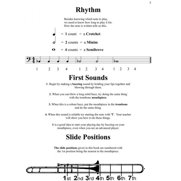 Clefs ‘n’ Keys Trombone Method Book 1 (hard copy) Clefs n Keys Music