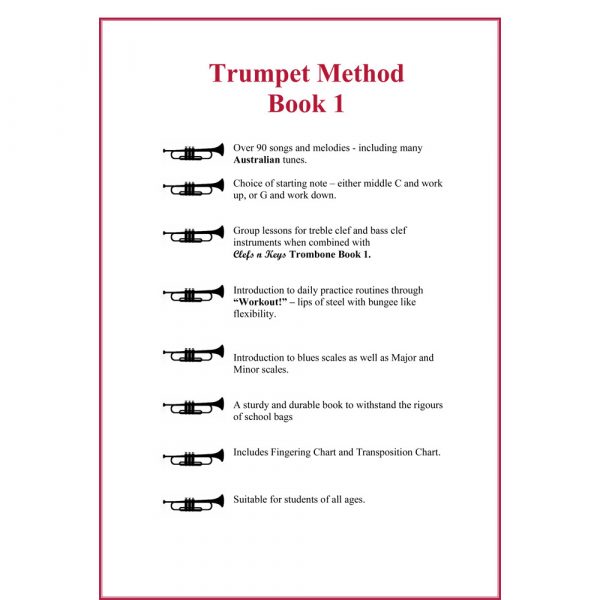 Trumpet Transposition Chart